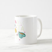 Kawaii Tea Cookie Macarons Tea Time TShirt Kaffeetasse (VorderseiteRechts)