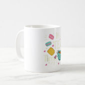 Kawaii Tea Cookie Macarons Tea Time TShirt Kaffeetasse (Vorderseite Links)