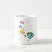 Kawaii Tea Cookie Macarons Tea Time TShirt Kaffeetasse (Mittel)