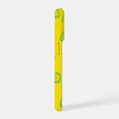 Kawaii Teal Lions & Sunshine – Cute Pattern iPhone Hülle (Rechte Seite)