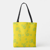 Kawaii Teal Lions & Sunshine – Cute Pattern Tasche (Rückseite)