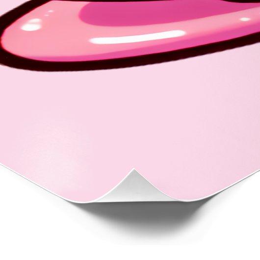 Kawaii Teddy Bear im Cup Poster (Ecke)