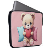 Kawaii Teddy Bear Laptopschutzhülle (Vorne Rechts)