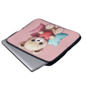 Kawaii Teddy Bear Laptopschutzhülle (Vorne Knopf)