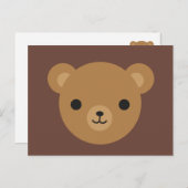 Kawaii Teddy Bear Postkarte (Vorne/Hinten)