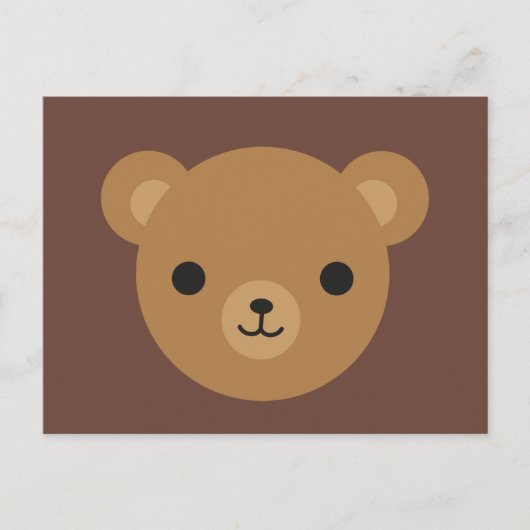 Kawaii Teddy Bear Postkarte (Vorderseite)
