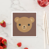 Kawaii Teddy Bear Serviette (Beispiel)
