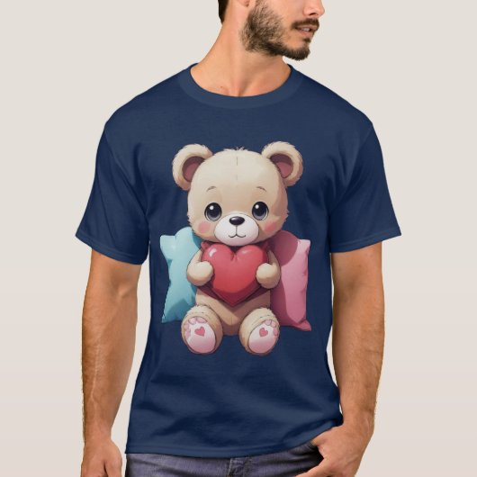 Kawaii Teddy Bear T-Shirt (Vorderseite)