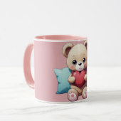 Kawaii Teddy Bear Tasse (Vorderseite Links)