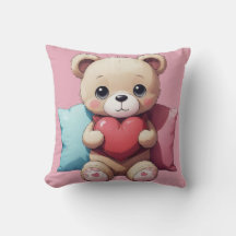 Kawaii Teddy Bear Throw Klolow