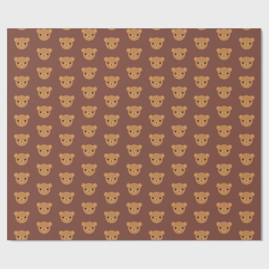 Kawaii Teddy Bears Geschenkpapier (Flach)