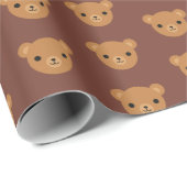 Kawaii Teddy Bears Geschenkpapier (Rolleneckpunkt)