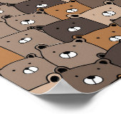 Kawaii teddy Bears Poster (Ecke)