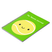 Kawaii Tennis Ball Notizblock (Linke Seite)