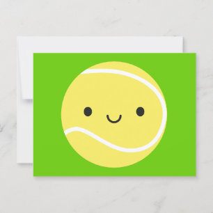 Kawaii Tennis Ball Postkarte