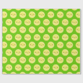 Kawaii Tennis Balls Geschenkpapier (Flach)