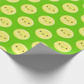 Kawaii Tennis Balls Geschenkpapier (Ecke)