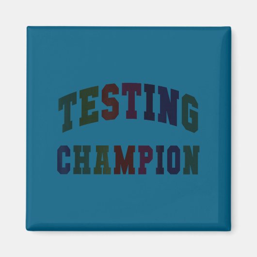 Kawaii-Testchampion-Test-Tag-Lehrer-bruh-Mathe Magnet (Vorne)