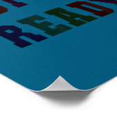 Kawaii-Testtag Bereit-Test-Lehrer bruh Geschichte Poster (Ecke)