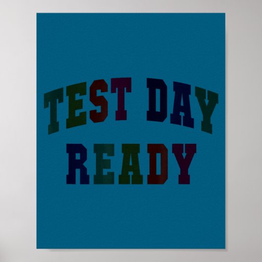 Kawaii-Testtag Bereit-Test-Lehrer bruh Geschichte Poster (Vorne)