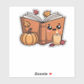kawaii thanksgiving book Classic T-Shirt Aufkleber (Blatt)