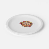 kawaii thanksgiving turkey Classic T-Shirt_1 Pappteller (Schrägansicht)