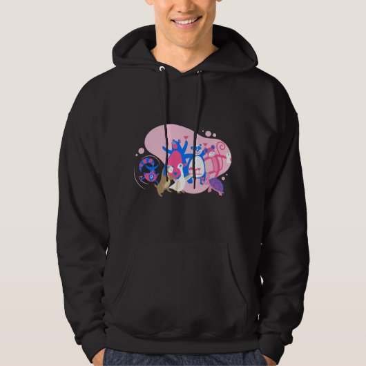 Kawaii-Tier-Party selfie lustig Hoodie (Vorderseite)