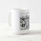 Kawaii Tiger Buda Burg Budapest Kaffeetasse (Vorderseite Links)