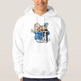 Kawaii Tiger und Yuki-Onna Eis Hoodie