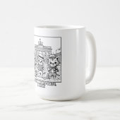 Kawaii Tigers am Brandenburger Tor Berlin Kaffeetasse (VorderseiteRechts)
