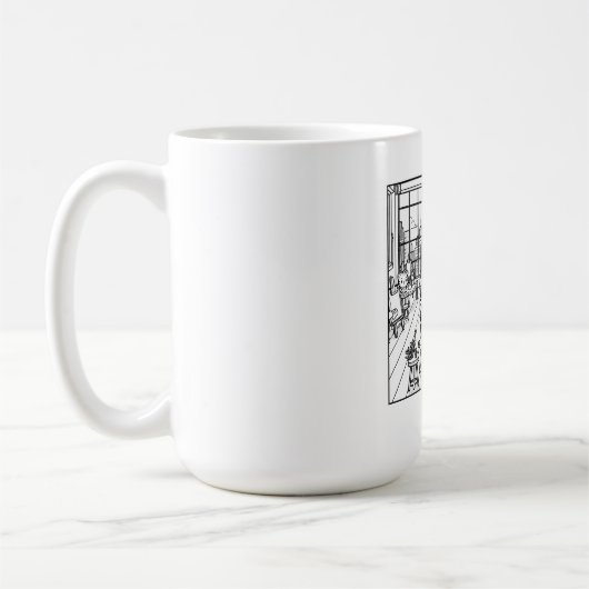 Kawaii Tigers in einem Art Studio in New York Kaffeetasse (Links)