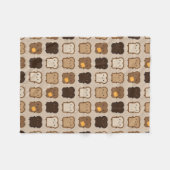 Kawaii Toast Fleecedecke (Vorderseite (Horizontal))