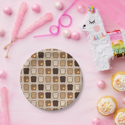 Kawaii Toast Pappteller (Party)