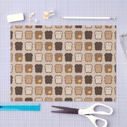 Kawaii Toast Seidenpapier (Handwerk)