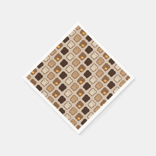 Kawaii Toast Serviette (Ecke)