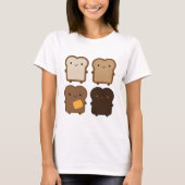 Kawaii Toast T-Shirt (Vorderseite)