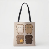 Kawaii Toast Tasche (Vorderseite)