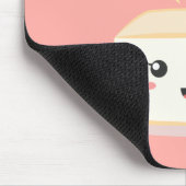 Kawaii Tofu, der Leute zum Liebetofu fragt Mousepad (Ecke)