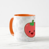 Kawaii-Tomate Tasse (Vorderseite Links)