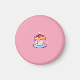 Kawaii-Torte-Magnet pink Magnet