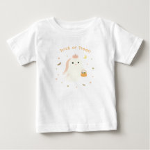 Kawaii Trick or Treat Geist Baby T-Shirt