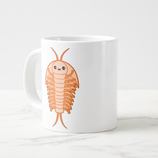 Kawaii trilobite Jumbo-Tasse (Vorderseite Links)