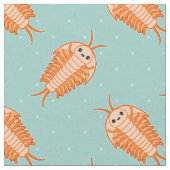 Kawaii Trilobite Stoff (Nahaufnahme)