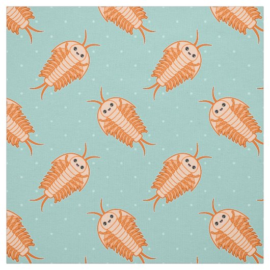 Kawaii Trilobite Stoff (Muster)