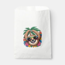 Kawaii Tropical Sloth – Cute Summer Vibes Rainbow Geschenktütchen