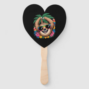 Kawaii-Tropischer Faultier – Süße Sommer-Vibes Reg Fächer