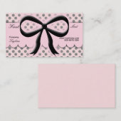 Kawaii Tupfen-Bogen-Visitenkarte Visitenkarte (Vorne/Hinten)