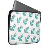 Kawaii Türkis Anchor - Whimsical & Cheerful Laptopschutzhülle (Vorne Rechts)