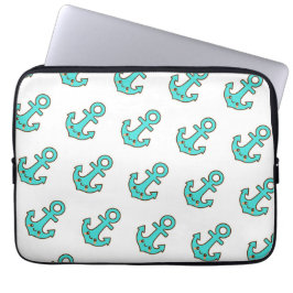 Kawaii Türkis Anchor - Whimsical & Cheerful Laptopschutzhülle