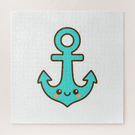 Kawaii Türkis Anchor - Whimsical & Cheerful Puzzle